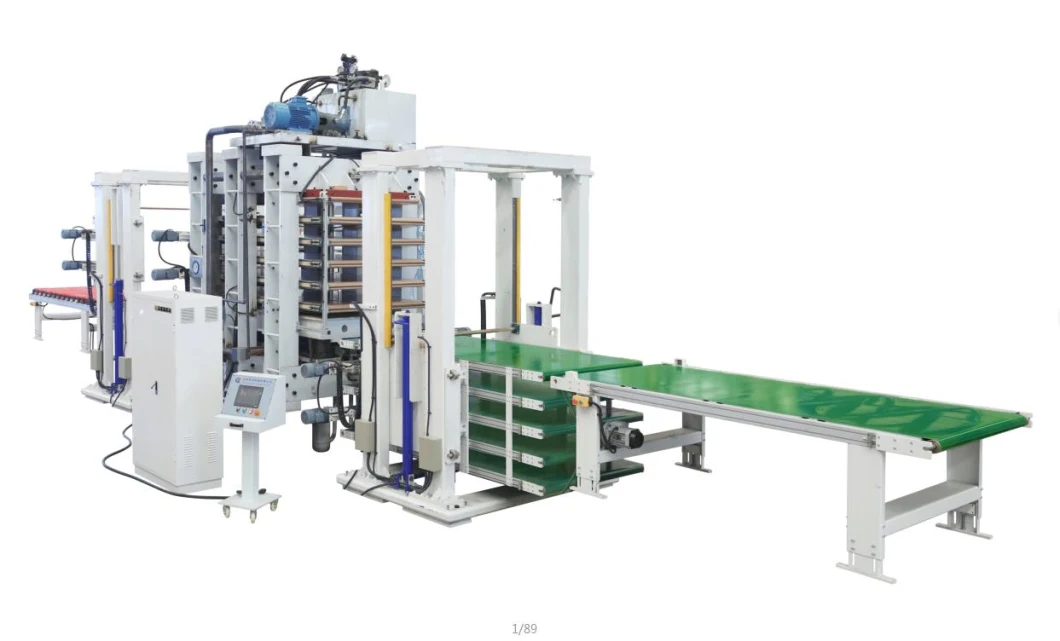 Hot Press Machine with Multilayer Synchronous Loading and Unloading Device