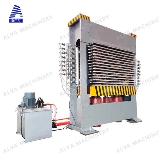 China Alva Plywood Machine 800t 6*8 Multilayers Hydraulic Plywood Veneer Hot Press Machine for Plywood Poduction Line Wood Hot Press Machinery