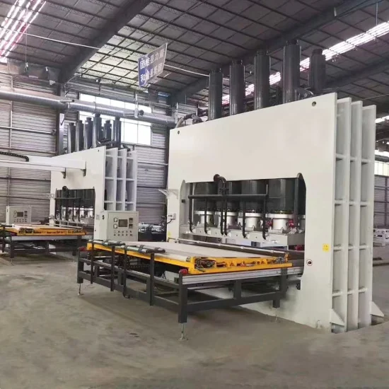 4*8FT 1400ton Short Cycle Melamine Hot Press Laminating Machine for MDF/HDF/Particle Board